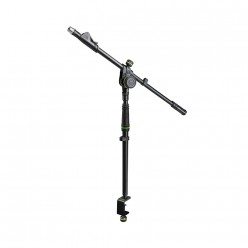 Gravity MS 0200 SET1 - Tyczka mikrofonowa do montażu na stole z zaciskiem stołowym i wysięgnikiem